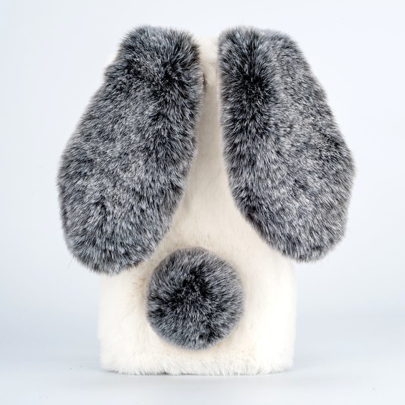 Phone Case For Samsung Galaxy S24 S23 S22 S21 Ultra Plus A34 A54 A32 A52 Back Cover Dustproof Fluffy Shockproof Rabbit Plush TPU