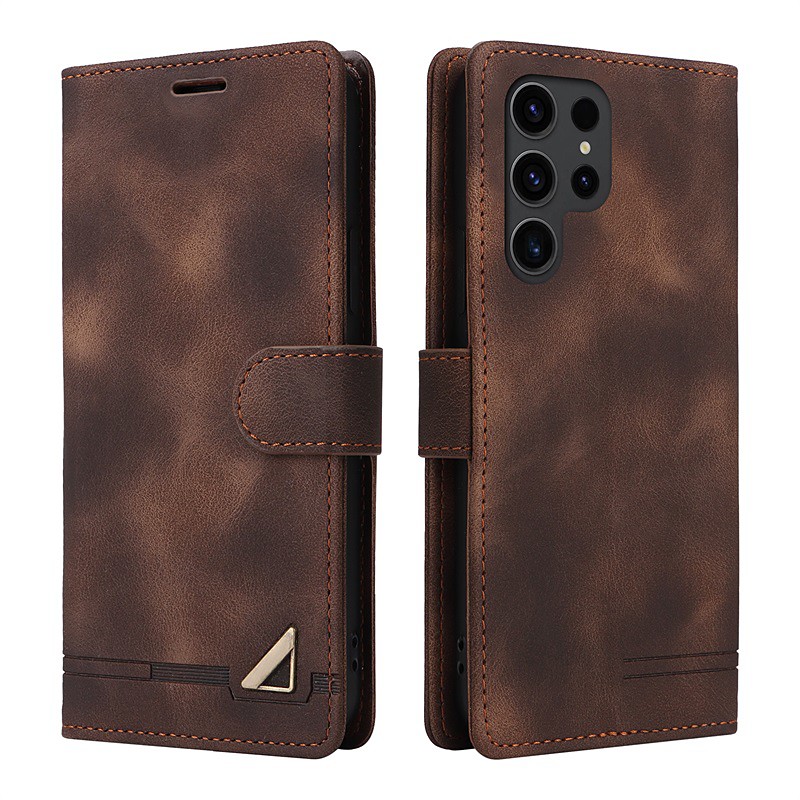 Phone Case For Samsung Galaxy S26 Ultra Plus S25 S24 S23 S22 S21 FE S21 Ultra Plus A12 A32 Wallet Case Wallet Full Body Protective Anti-Scratch Solid Colored TPU PU Leather