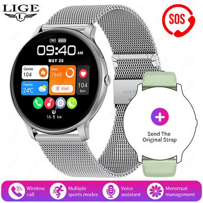 LIGE BW0905 Smart Watch Fitness Tracker Heart Rate Monitor Bluetooth Android iOS Waterproof 1.69