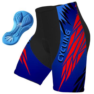 Men's Graphic Geometic Cycling Road Shorts Cycling Shorts Bike Padded Shorts / Chamois Bottoms Race Fit Mountain Bike MTB Road Bike Cycling Sports 3D Pad Cycling Quick Dry Moisture Wicking White