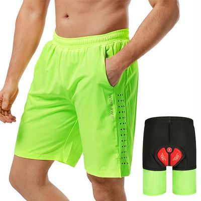 WOSAWE Men's Solid Colored Pocket Cycling MTB Shorts Downhill Shorts Bike Shorts Bike Padded Shorts / Chamois MTB Shorts Race Fit Mountain Bike MTB Road Bike Cycling Sports 3D Pad Quick Dry Moisture
