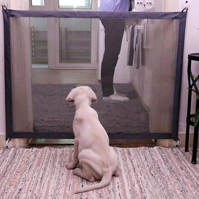 Pet Barrier Fences Portable Folding Breathable Mesh Child Safety Gate Pet Baby Separation Guard Isolated Fence Dog Accessories