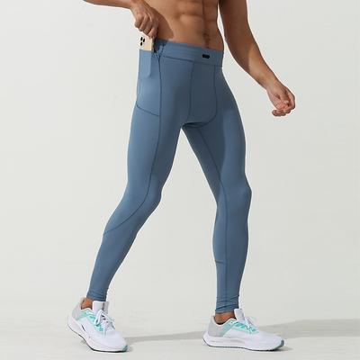 Men's Running Tights Leggings Compression Tights Leggings Elastic Waistband Base Layer Outdoor Sports Outdoor Athletic Fall Quick Dry Soft Compression Sweat wicking Power Flex Marathon Running