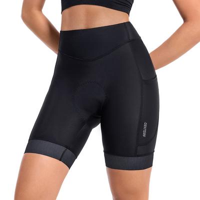 Arsuxeo Women's Solid Color Cycling Road Shorts Cycling Underwear Shorts Cycling Pants Bike Shorts Tights Form Fit Mountain Bike MTB Road Bike Cycling Sports Sweat wicking Comfortable Protective