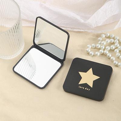 1pcs Foldable Pocket Mirror, Portable Mini Makeup Mirror for Purse, Compact Handheld Folding Mirror for Travel, DIY Cosmetic Mirror Wholesale