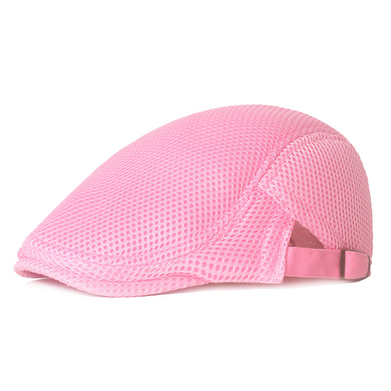 Men's Flat Cap White Pink Polyester 1920s Fashion Casual Office Sports Outdoor Daily Solid / Plain Color Casual