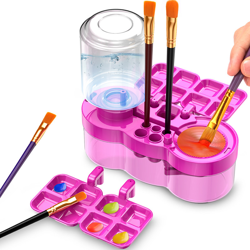 Universal Crafts Paint Brush Cleaner Rinse Cup, Brush Rinser for Artists, Paintbrush Washing Tool, Art Painting Palette for Watercolor, Acrylic, Oil Paint