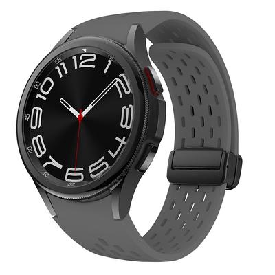 Watch Band for Samsung Galaxy Watch 7/6/5/4 40/44mm, Galaxy Watch 5 Pro 45mm, Galaxy Watch 4/6 Classic 42/46/43/47mm, Watch 3, Active 2, Gear S2 Silicone Replacement Strap Waterproof Adjustable
