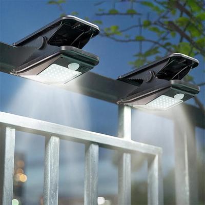 LED Solar Garden Light Outdoor Clip-on Motion Sensing Light IP65 Waterproof Camping Light for Fence Deck Wall Camping Tent Patio