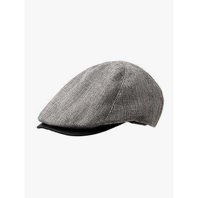 Men's Beret Hat Classic Tweed Flat Cap - Vintage Style Men's Hat with Leather Visor, Perfect for Casual Wear and Outdoor Activities