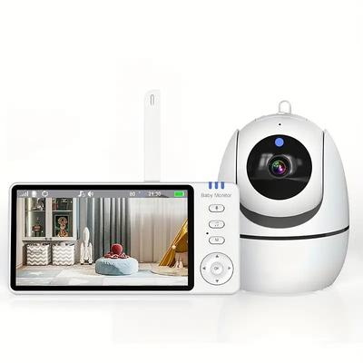 5 Inch Video Baby Monitor With Camera PTZ Zoom Babyphone Cam Security Protection Surveillance Cameras Temperature Sensor Lullaby