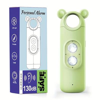 Personal Alarm Safe Sound 130dB USB Rechargeable Self Siren Security Alarms Safety Devices For Women Elderly With Alert Panic Button LED