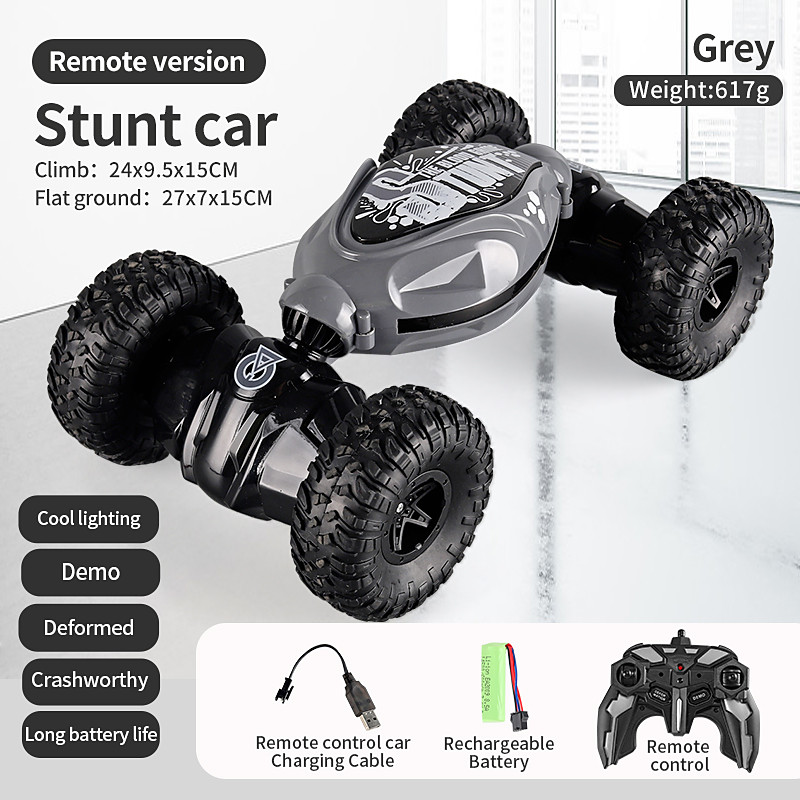 Gesture Sensing Remote Control Twisting Car Luminous Wheel Deformation High-Speed Climbing Car RC Car Stunt Car 2072 Christmas Gift