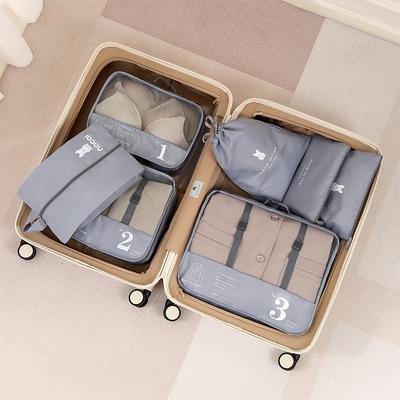 7-Piece Compression Packing Cubes Set for Travel, Luggage Organizer, Clothing and Underwear Storage Bags, Travel Case Set for Suitcases and Travel Bags