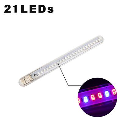 2pcs 1pcs Led Grow Light 21 leds USB Portable LED Plant Grow Light DC5V Full Spectrum Phyto Lamp Rotation Flexible Light Indoor