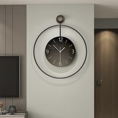 Wall Clock Modern Silent Wall Clock Decor Modern Wall Clock Non-Ticking Wall Clock Metal Decorative for Kitchen Home Office Living Room Bedroom Decor Clock 50 60 cm