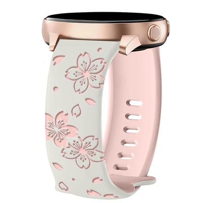 Watch Band for Samsung Galaxy Watch 7/6/5/4 40/44mm, Galaxy Watch 5 Pro 45mm, Galaxy Watch 4/6 Classic 42/46/43/47mm, Watch 3, Active 2, Gear S2 Silicone Replacement Strap Cute Adjustable Solo Loop