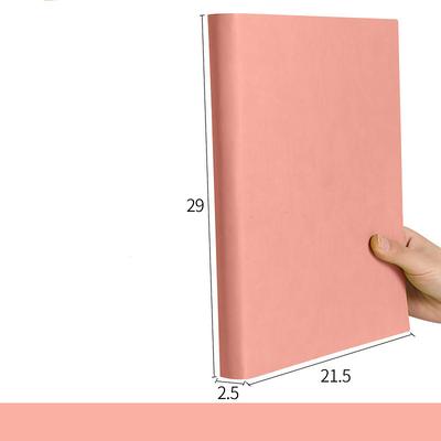 400 Pages A4 Notebook College Student Art Exquisite Thickened Large Notepad A5 Office High-end Pu Leather Work Conference Record Book Horizontal Line Diary