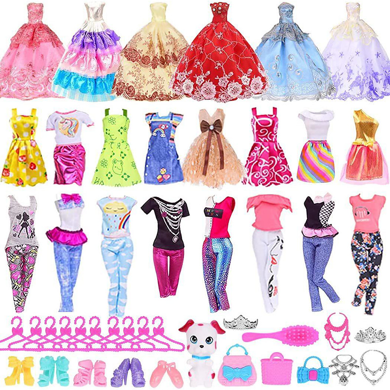 Pink Doll Clothes And Accessories,11.5 Inches 30 Cm Doll Clothes Accessories Toy Play House Kindergarten Yitian Doll