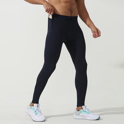 Men's Running Tights Leggings Compression Tights Leggings Elastic Waistband Base Layer Outdoor Sports Outdoor Athletic Fall Quick Dry Soft Compression Sweat wicking Power Flex Marathon Running