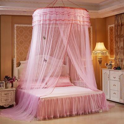Indoor Princess Top Mosquito Net Bed Canopies Bed Curtains, Universal Size, Easy to Install, Suitable for Children Students Couples