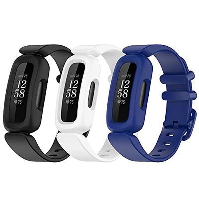 watch bands compatible with fitbit ace 3 tracker for kids,soft silicone wristbands accessory straps replacement for fitbit ace 3,(no tracker)