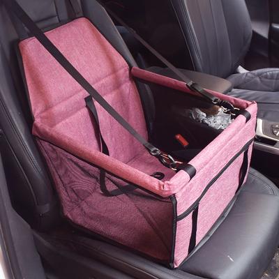 dog car seat, portable pet dog booster car seat breathable travel pet car seat carrier with seat belt for dogs amp; cats clip-on safety leash for cat puppy