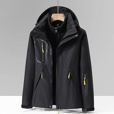 Women's Softshell Jacket Hiking Jacket Winter Outdoor Windproof Water Resistant 3-in-1 Jacket Fleece Jackets Windbreaker Jacket Traveling Black Ivory Pink Green