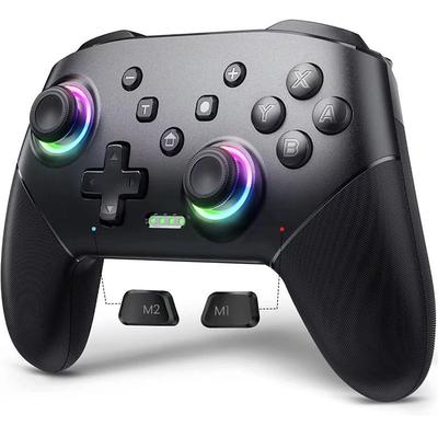 Wireless Controller For Nintendo Switch OLED Console Pro Gamepad with 600Mah Rechargeable Battery Programmable Turbo Function