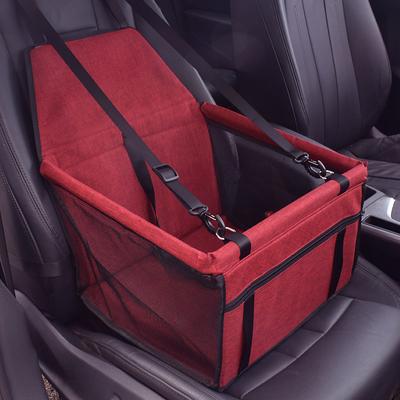 dog car seat, portable pet dog booster car seat breathable travel pet car seat carrier with seat belt for dogs amp; cats clip-on safety leash for cat puppy