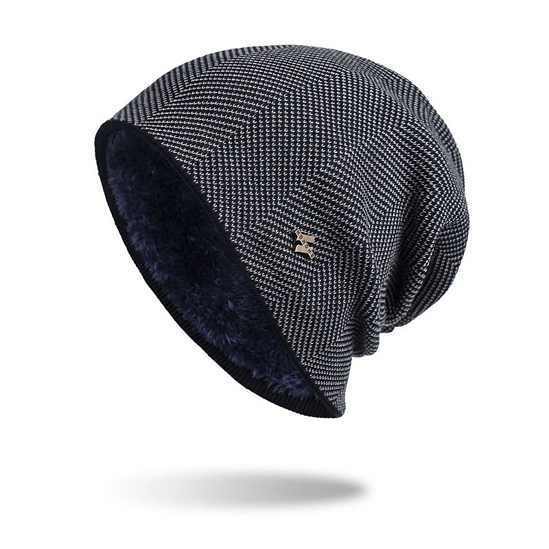 Men's Beanie Hat Wine Red Black Knit Knitted Fashion Sports Outdoors Casual Sports Outdoor Daily Holiday Letter Pure Color Warm