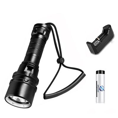 Scube Diving Flashlight IP68 WaterProof Underwater Rechargeable 1850 Battery Flashlight, Professional Diving Flashlight for Indoor and Outdoor Use