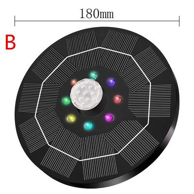 Floating Solar Bird Bath Water Fountain Lights Garden Waterfall Fountain Pond Solar Panel Powered Water Pump Garden Decoration