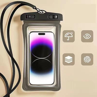 Mobile Phone Waterproof Bag with Touch Screen Self Sealing and Sealing for Swimming Seaside Diving Shooting Drifting Transparent Waterproof Phone Case