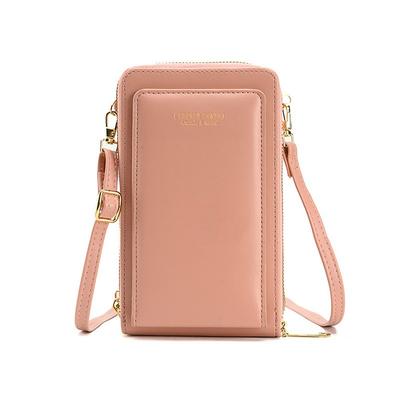 Cell Phone Purse, Women's Phone Case Crossbody, Touchscreen Phone Wallet Crossbody with Adjust Chain Strap, Waterproof Small Messenger Shoulder Bag Handbag Magnetic Snap Fit to 6.5 Phone