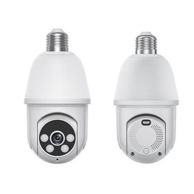 1080P Light Bulb Security Camera with Motion Detection and Alarm 2.4GHz WiFi Only Two-Way Talk Color Night Vision Human Detection for Indoor/Outdoor Home Security (with LED Bulb)