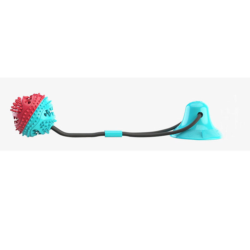 Ball Chew Toy Interactive Toy Squeak Toy Ropes with Retractable Durable Pet Exercise Releasing Pressure Teething Rope Toy for Dog Indoor Outdoor Pet Play