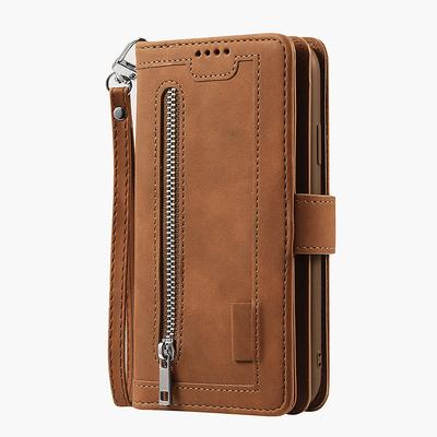 Phone Case For Samsung Galaxy S25 S24 S23 S22 S21 FE S21 Ultra Plus A14 A34 A54 A73 Full Body Case Wallet Case with Stand Holder Bling Zipper Retro Glitter Shine PU Leather