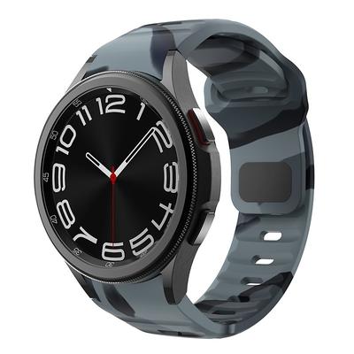 Watch Band for Samsung Galaxy Watch 7/6/5/4 40/44mm, Galaxy Watch 5 Pro 45mm, Galaxy Watch 4/6 Classic 42/46/43/47mm, Watch 3, Active 2, Gear S2 Silicone Replacement Strap Waterproof Adjustable