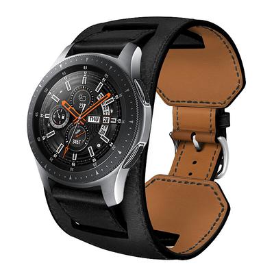 Watch Band for Samsung Watch 7/6/5/4 40/44mm, Galaxy Watch 5 Pro 45mm, Galaxy Watch 6/4 Classic 42/46/43/47mm, Watch 3, Active 2, Gear S3 S2 Genuine Leather Replacement Strap 20mm 22mm Wristband