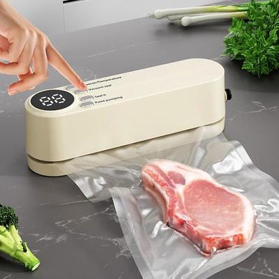 Wireless Vacuum Sealer, USB Rechargeable Automatic Mini Sealing Machine, Home Use Food Storage Vacuum Bags, Air Pump Seal Function
