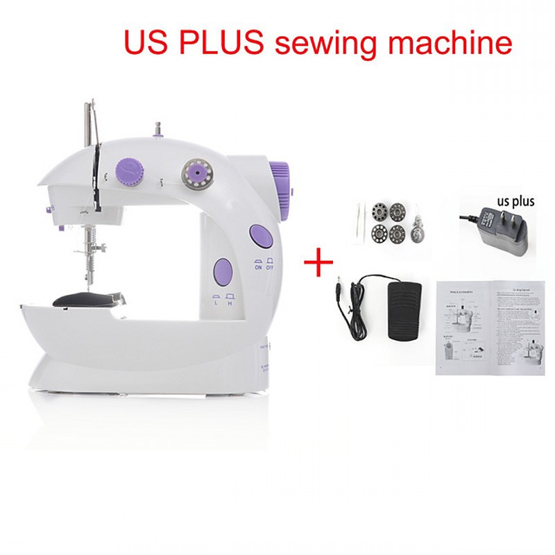 Sewing Machine, Mini Sewing Machine, Portable Night Light Pedal Straight, Electric Multi-functional Household Sewing Machine