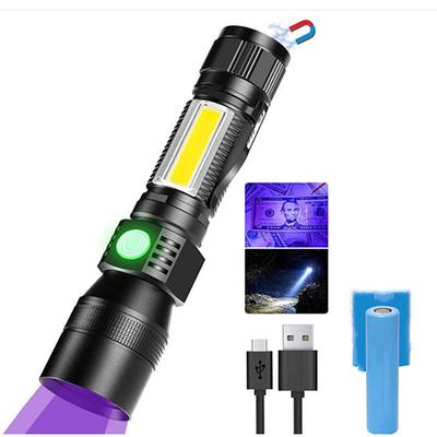 LED Light Black Light Flashlights / Torch UV Flashlight Waterproof 1200 lm LED LED 2 Emitters 7 Mode with Batteries and USB Cable Waterproof New Design Lightweight Easy Carrying Camping / Hiking