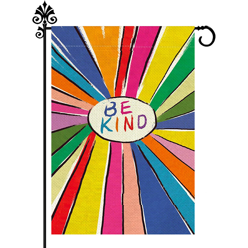 June Pride Month Pride Month LGBT LGBTQ Garden Flag 12x18Inch Yard Flags, Small Garden Flags for Outside, Outdoor Flags, Holiday Garden Flags for All Seasons