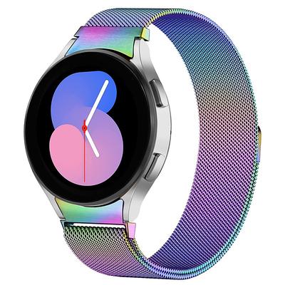 Watch Band for Samsung Watch 7/6/5/4 40/44mm, Galaxy Watch 5 Pro 45mm, Galaxy Watch 4/6 Classic 42/46/43/47mm, Watch 3, Active 2, Gear S2 Stainless Steel Replacement Strap 20mm Milanese Loop