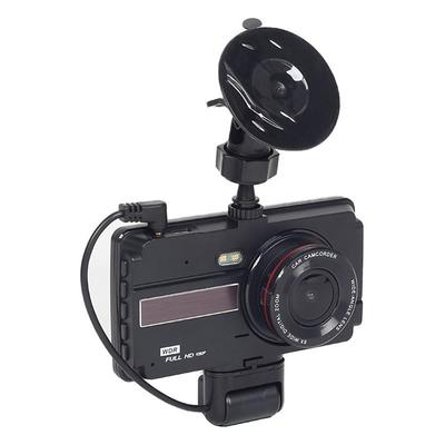 4 Inch Car DVR Dash Cam HD 1080P Video Recorder Front Rear View Camera Auto 2 in1 Recording IR Night Vision Loop Recording
