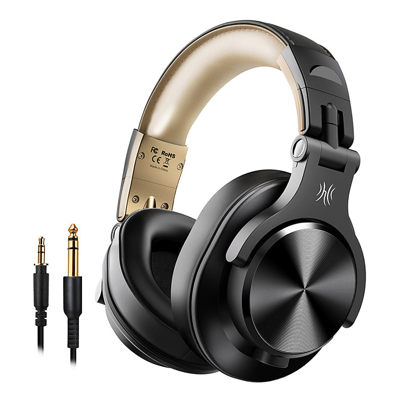 OneOdio Bluetooth Over-Ear Headphones with Mic Wireless amp; Corded Dual-Mode Headphones for Drum Piano PC Phones Laptop-72 Hours Playtime