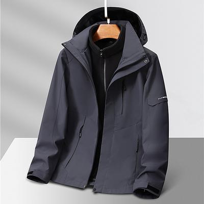 Women's Softshell Jacket Hiking Jacket Winter Outdoor Thermal Warm Fleece Lining Windproof Water Resistant 3-in-1 Jacket Winter Jacket Windbreaker Jacket Traveling Dark Grey Black Ivory Pink Navy Blue