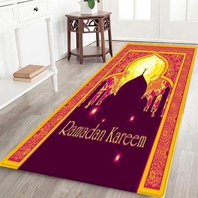 Muslim Prayer Rug Flannel Bathroom Carpets Rugs Bath Mat Bath Rugs Anti-Slip Kitchen Mats Bathroom Mat Bathroom Carpets for Halloween Decoration