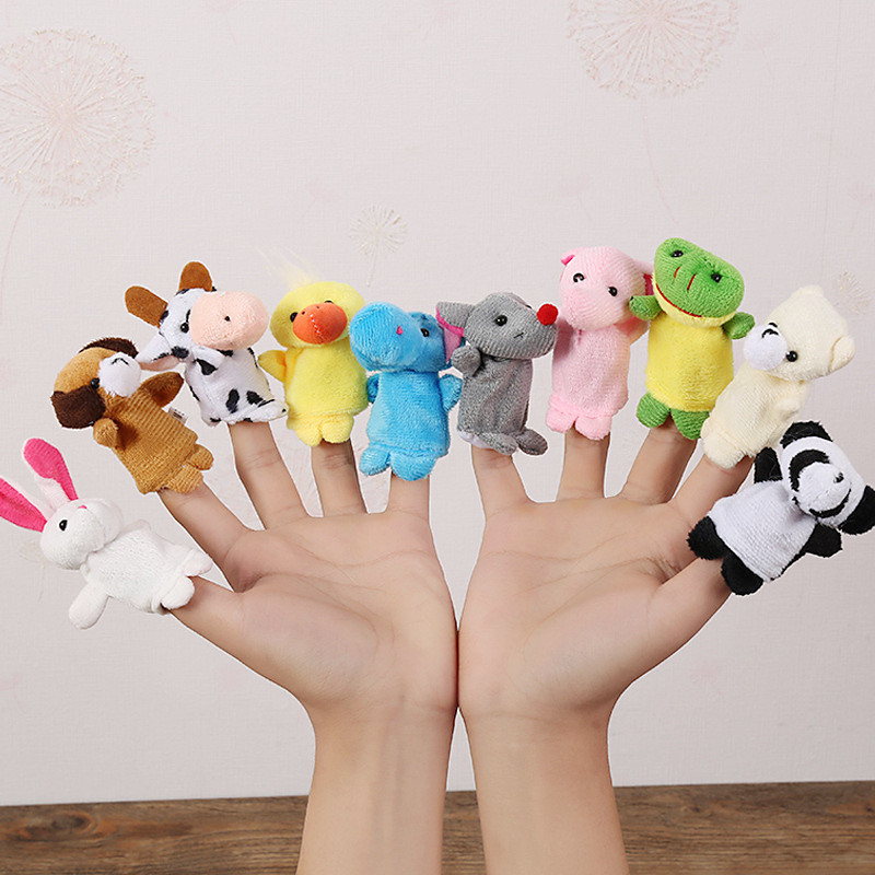 Finger Puppet Set The Original Storytime Learning Aid 10 Pack/6 Pack Puppets for Teachers Parents Students Children - Storytelling Reading Prop Christmas Gift